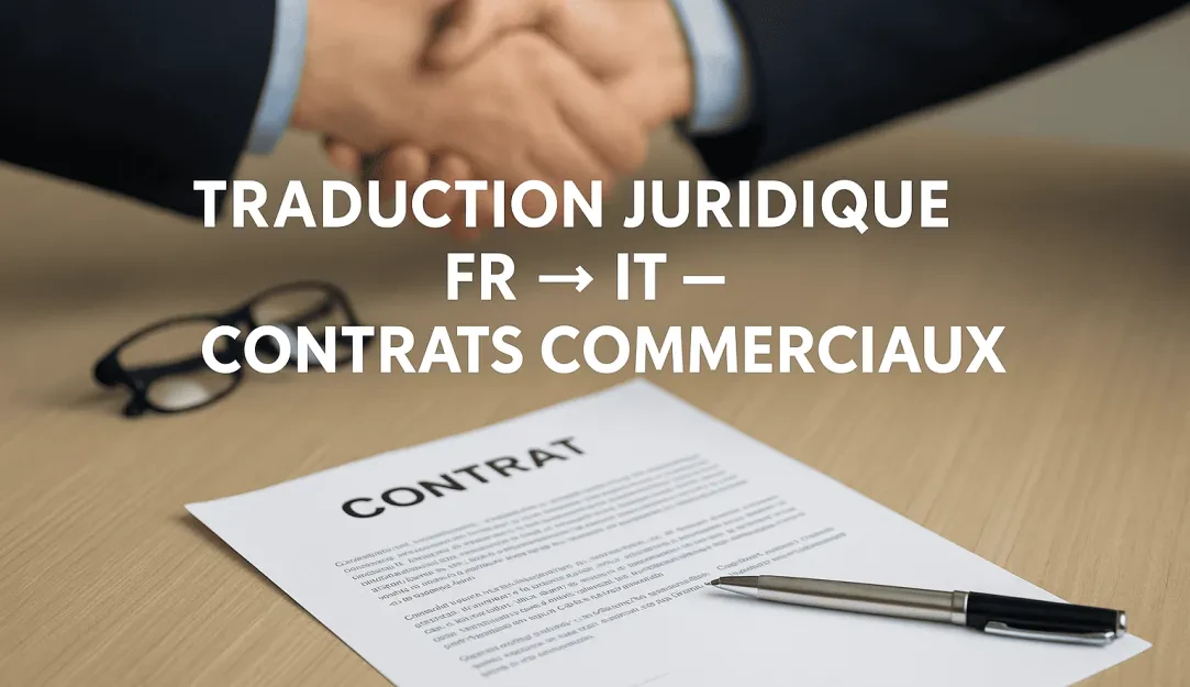 Traduction juridique FR → IT – Contrats commerciaux