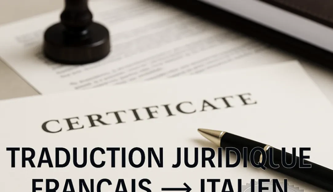 Traduction juridique français → italien – Documents administratifs et légaux