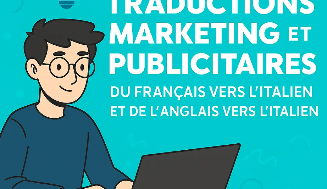 Traduction d'annonces publicitaires et de slogans Français ⟶ Italien et Anglais ⟶ Italien
