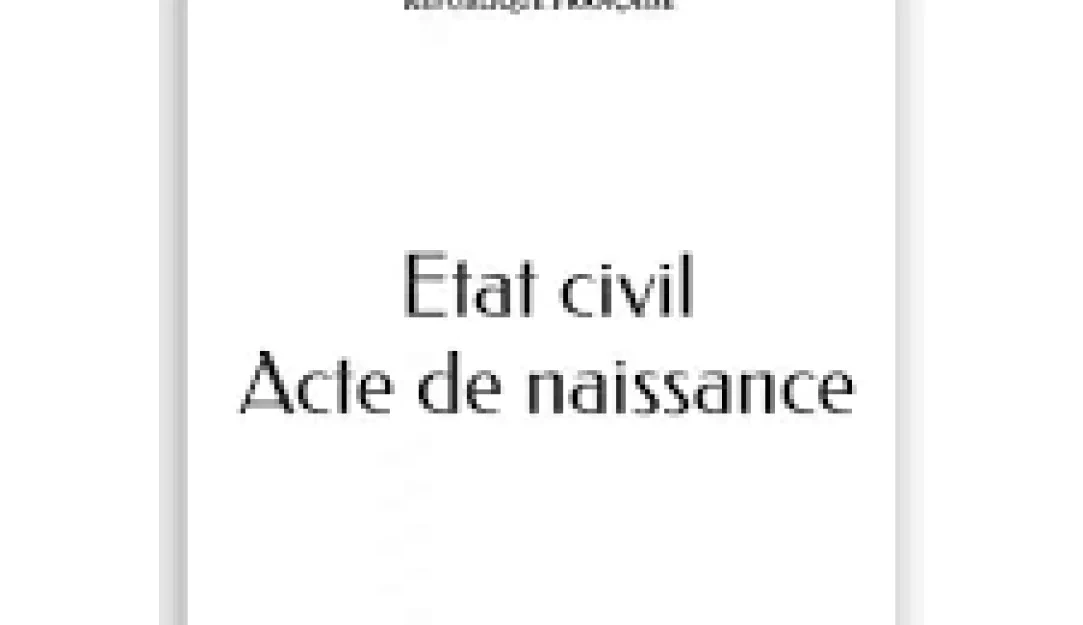 Traduction assermentée d'acte de naissance
