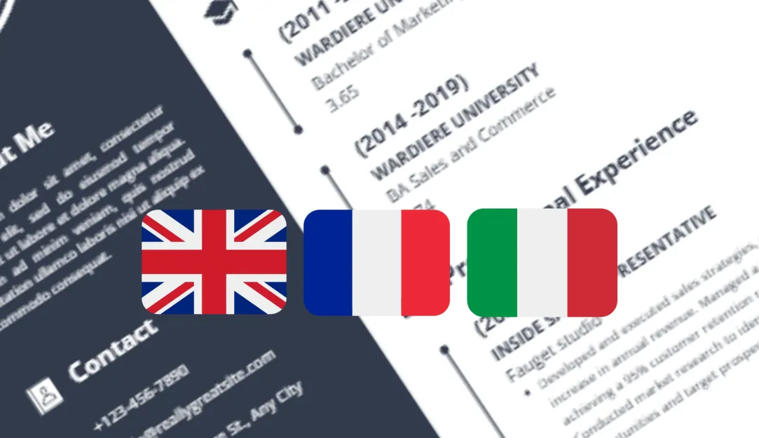 Traduction de CV